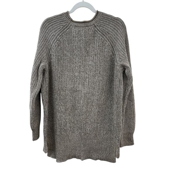 Ellen Tracy Roll Neck Chunky Knit Sweater Size Medium Nordic Rib Stitch Cozy - Picture 5 of 14